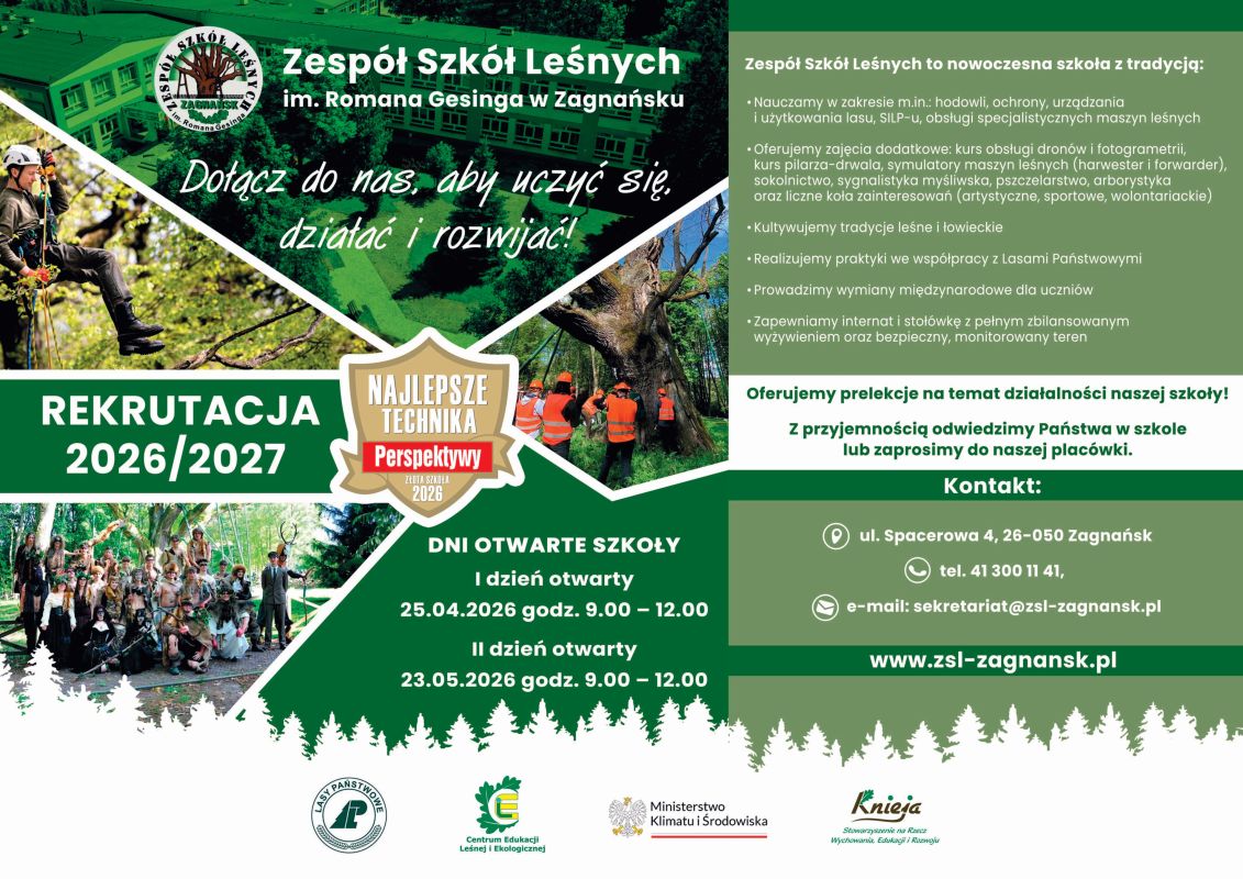 ZSL rekrutacja 2026 2027 plakat A3 POZIOM 5