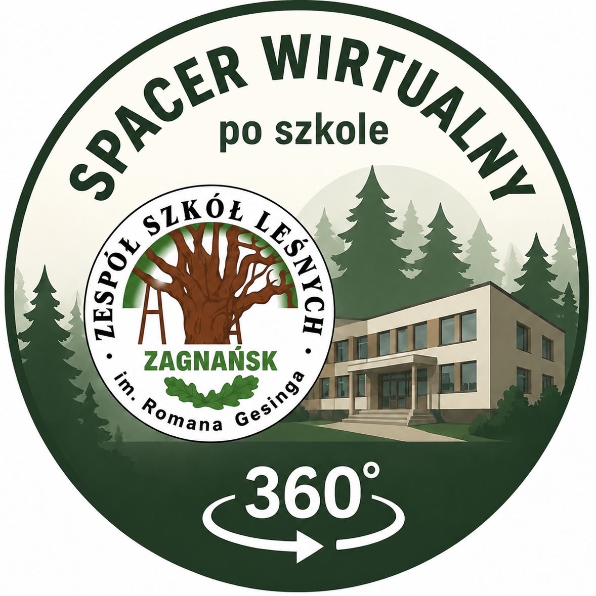 Ikona symbol spacer wirtualny po ZSL