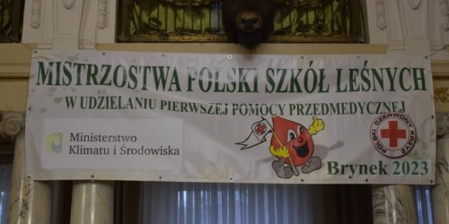 09-03-2023 Uczniowie ZSL im. Romana Gesinga z Zagnańska wicemistrzami IX Mistrzostw Polski Szkół Leśnych w Udzielaniu Pierwszej Pomocy Przedmedycznej