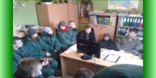 17-01-2018 Zajęcia praktyczne klasy III w Leśnictwie Adamów